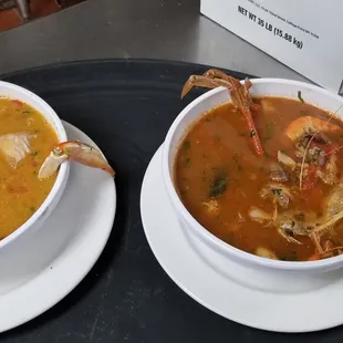 Mariscada and 7 mares soup