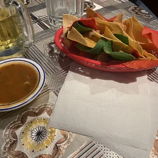 Chips extra but only $.99. Chips a little hard but loved the salsa.