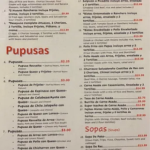 Menu Front