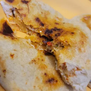 a burrito on a plate