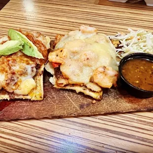 a plate of food on a table