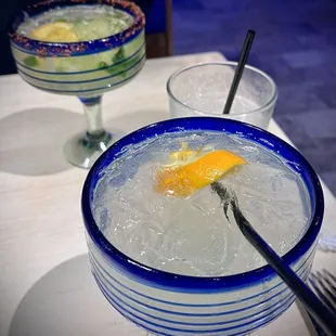 Cadillac margarita and the jalapeño margarita!