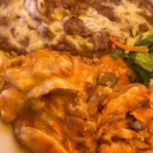 Yummy chicken, cheese and rice :)