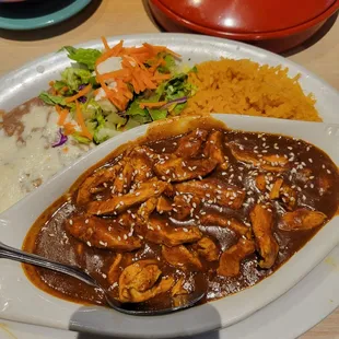 Chicken mole. This one&apos;s sweet. Sooo good