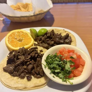Carne asada tacos