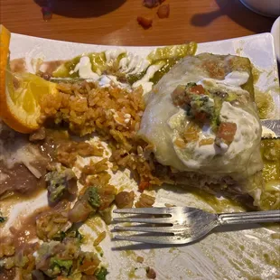 Wet burrito con pollo