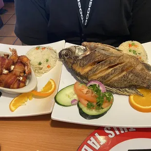 Bacon wrapped shrimp also had weird cheese inside, wasn't good. Rio Rancho has better mojarras.