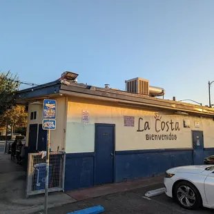 View from the parking lot