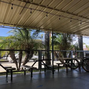 Shady side on the left