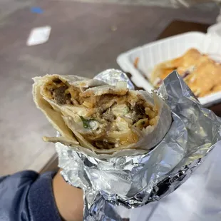 Carne asada. Totally with $9.