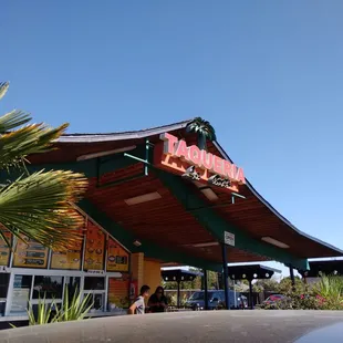 the front of the restaurant
