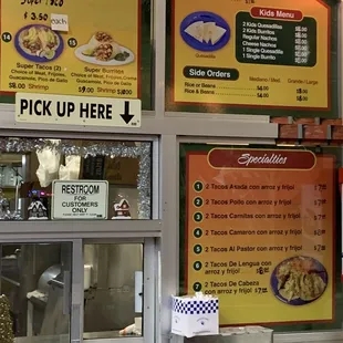 Updated menu