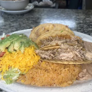Crispy taco plate