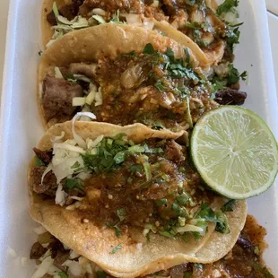 Tacos de tripas.