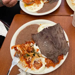 Chilaquiles con cesina