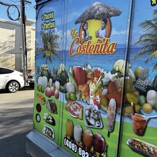 the side of a food truck