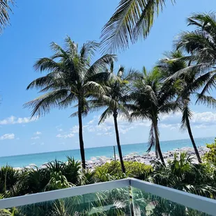 The view from the second floor dining area