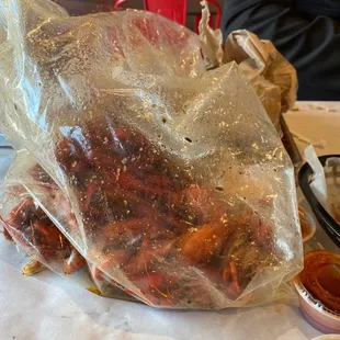Left over Crawfish after you paid $10.99 a pound. That's how bad
