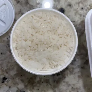 Side of Cup of Steamed Rice a la Carte