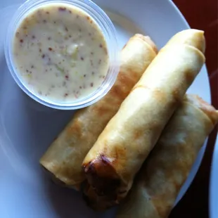 Crabmeat egg roll