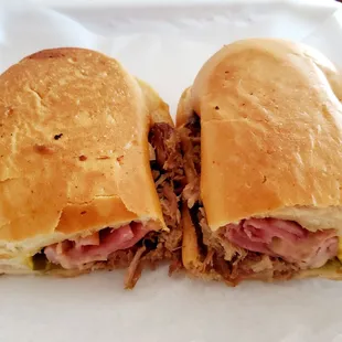 Yunque Tripleta with your choice of 3 meats. This one has ham, pork, and steak. Very filling!