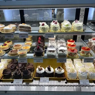 a variety of desserts