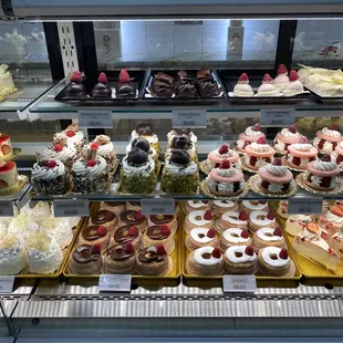 a variety of desserts