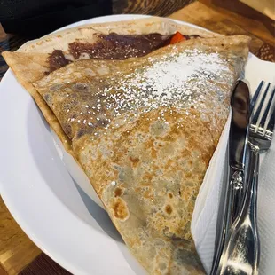 Strawberry Nutella crepe