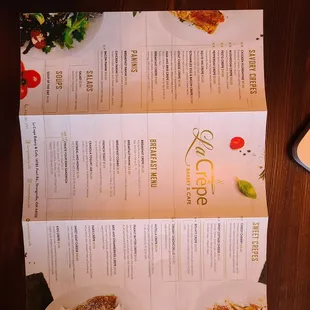 the menu