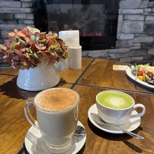 Latte &amp; matcha latte