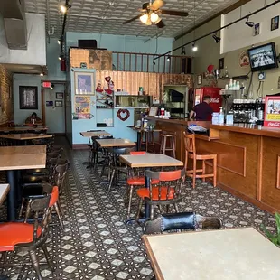 Interior of La Creperia