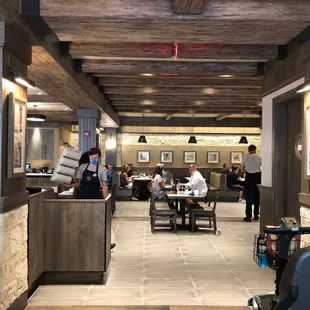 the interior of a restaurant