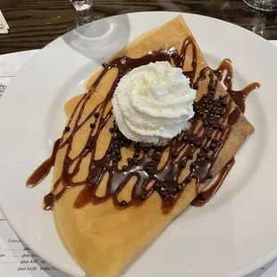 Chocolate Hazelnut Crepe