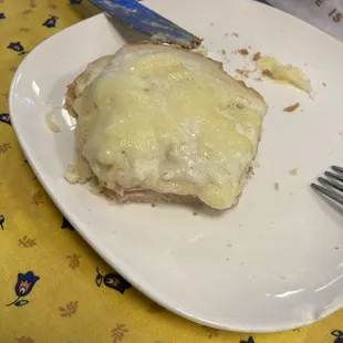 White croque monsieur
