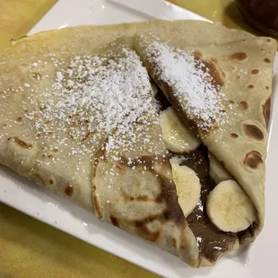 Nutella Banana Crepe