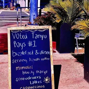 Voted Tampa Bays #1 Brekkie/Brunch Diner.