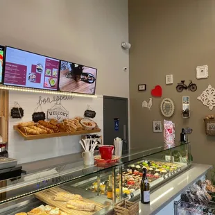 a display of pastries