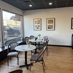 One of the seating areas