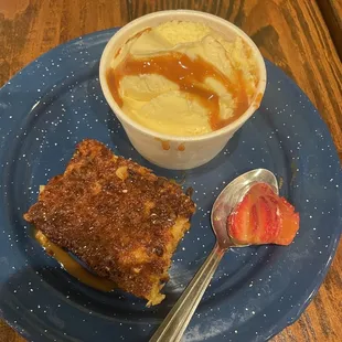 Pan de elote dessert.