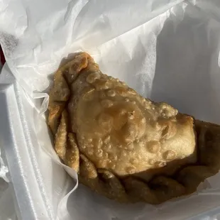 Cheese lichen empanadas