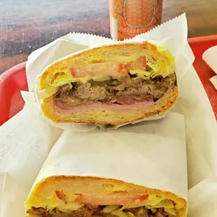 Pressed Cuban Sandwich - All the way with lettuce &amp; tomato