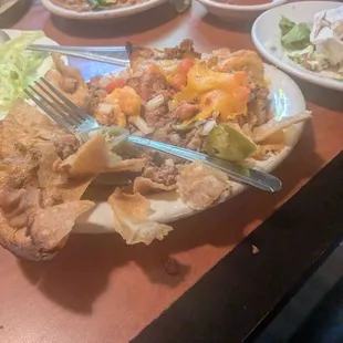 Nachos...no flavor at all.  Meh to all of the meal.