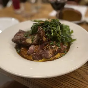 a plate of food on a table