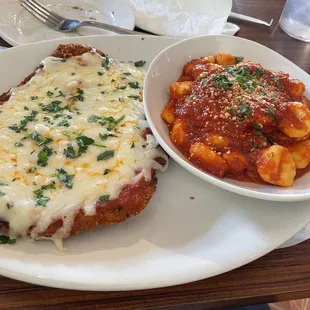 Veal parm +gnocchi