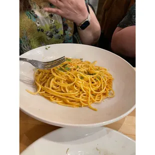 Crab pasta without crab legs