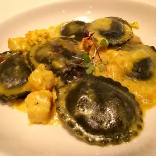 Squid Ink Ravioli