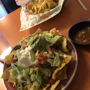 Nachos, chips and salsa