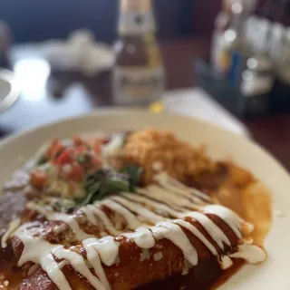 Chicken Enchiladas Plate