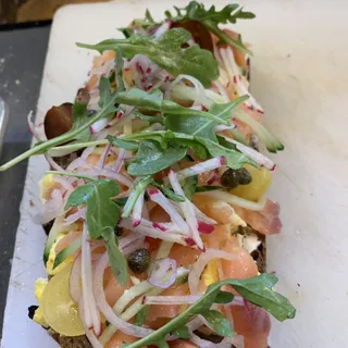 Breakfast Salmon Toast