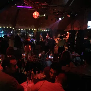 people sitting at tables